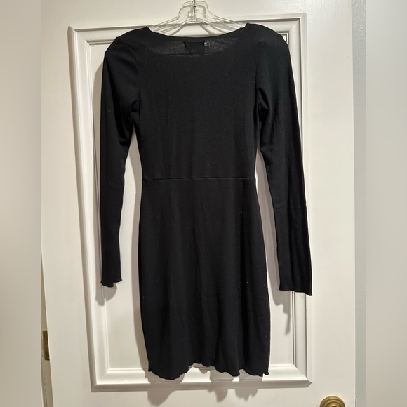 Princess Polly Black Long Sleeve Mini Dress size 6 - Picture 2 of 3